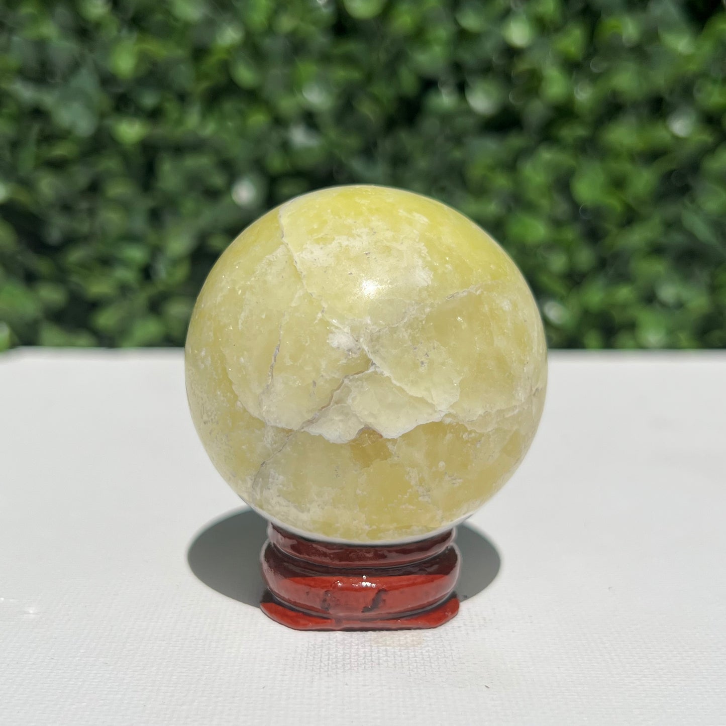 Golden Calcite Crystal Sphere