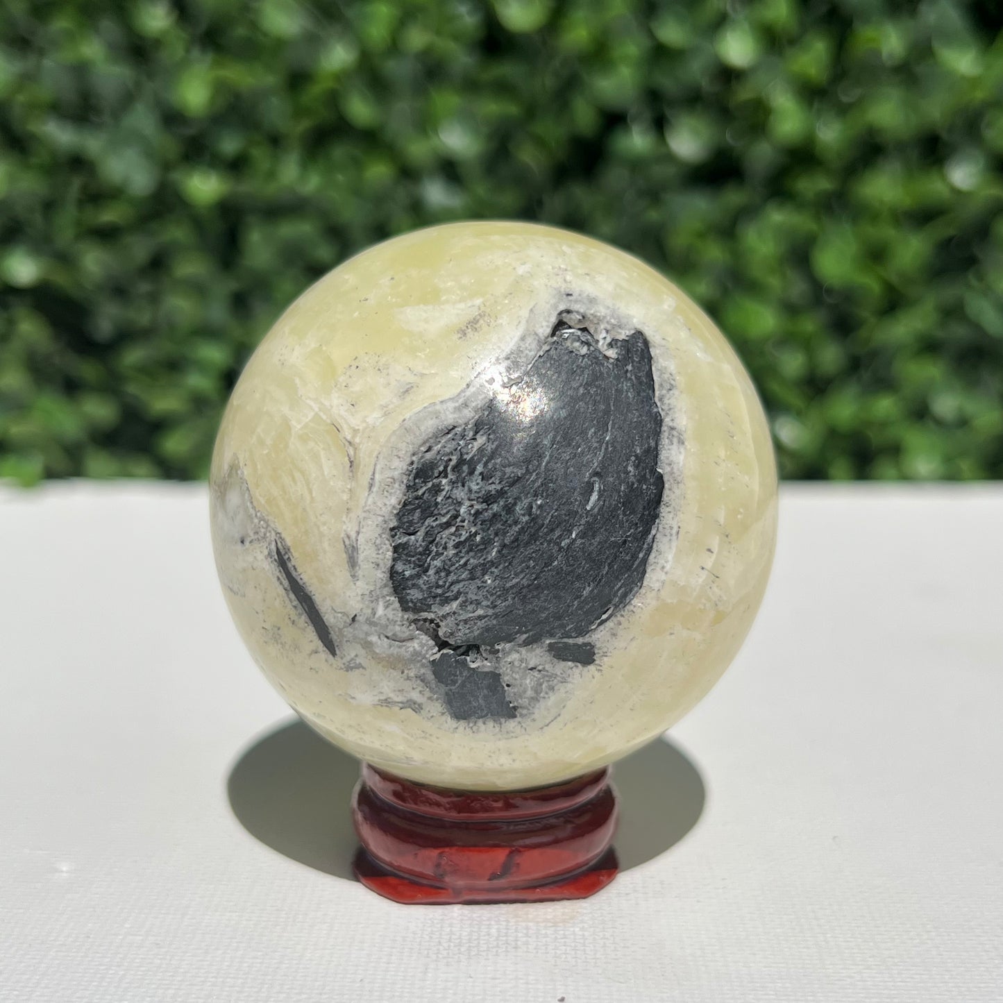 Golden Calcite Crystal Sphere