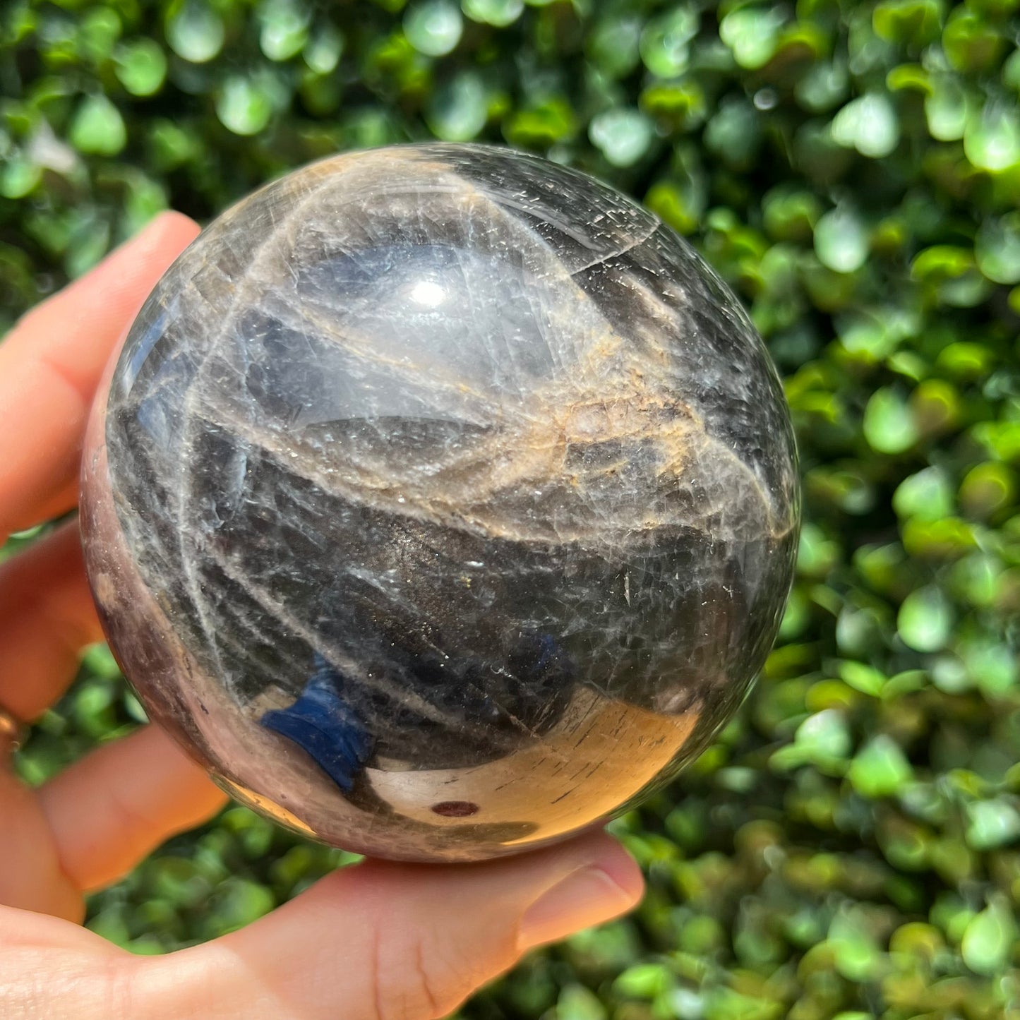 Black Moonstone Sphere