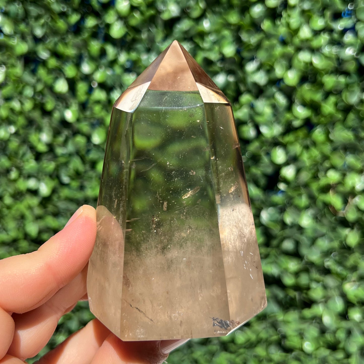 Light Smokey Quartz Tower