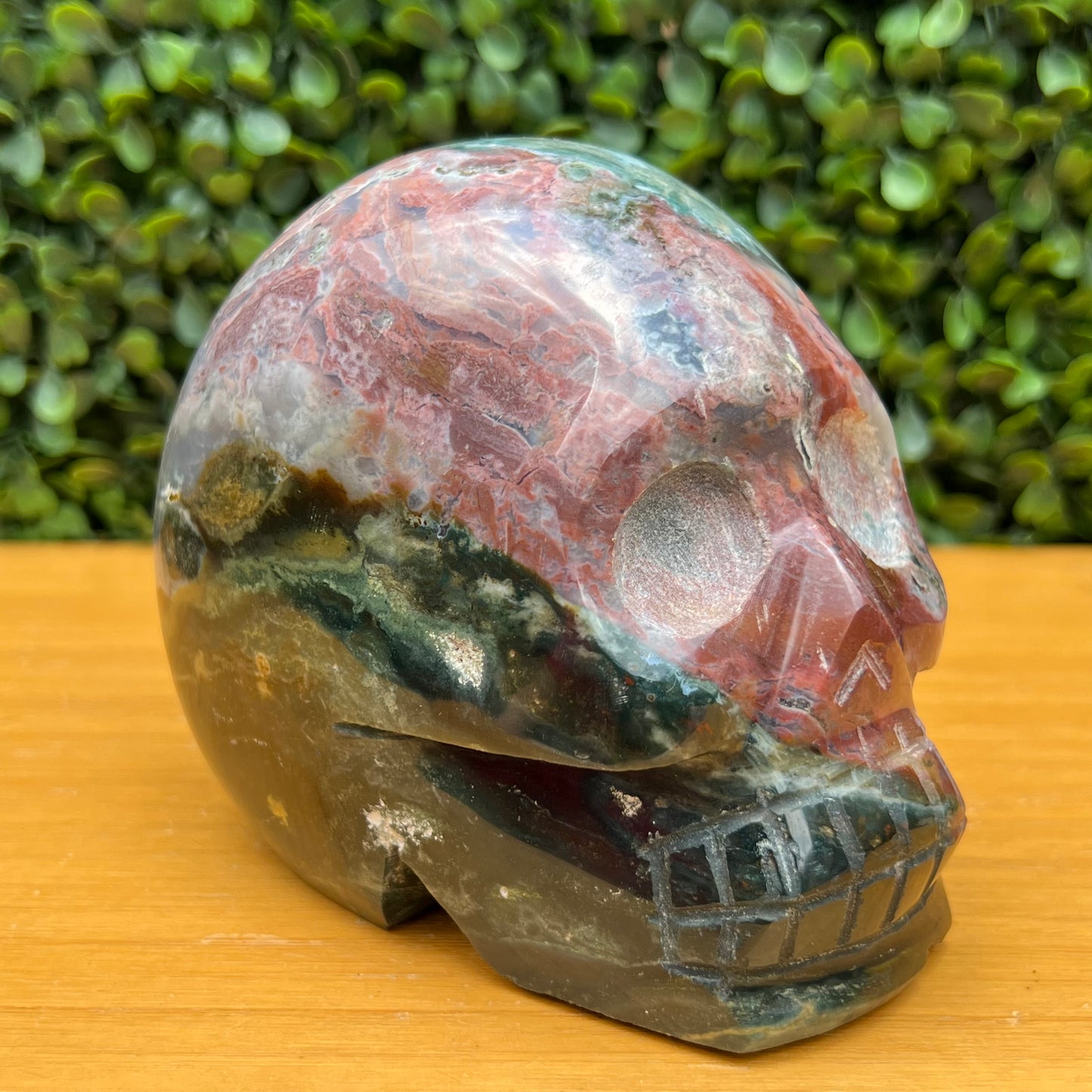 Ocean Jasper Skull