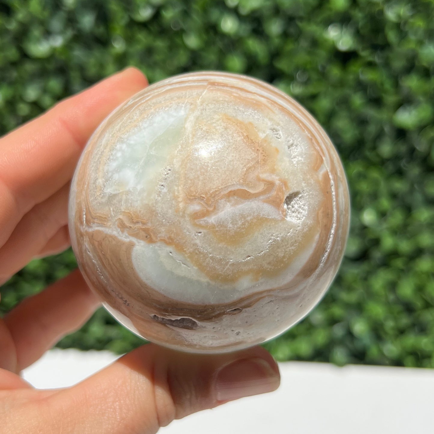 Pistachio Calcite Sphere