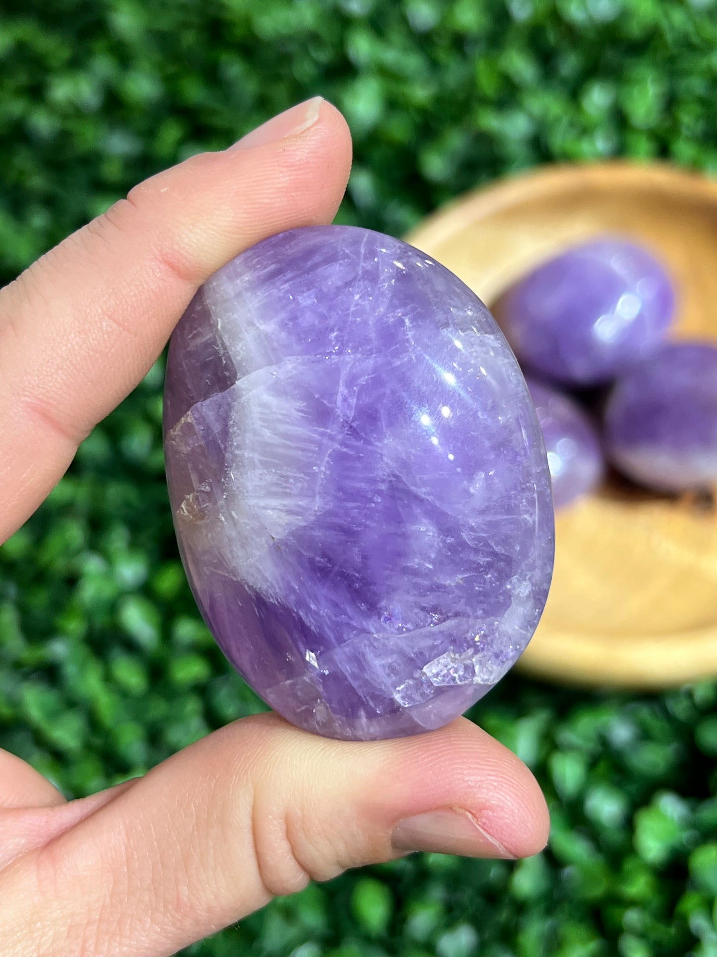 Amethyst Quartz Palm Stone’s