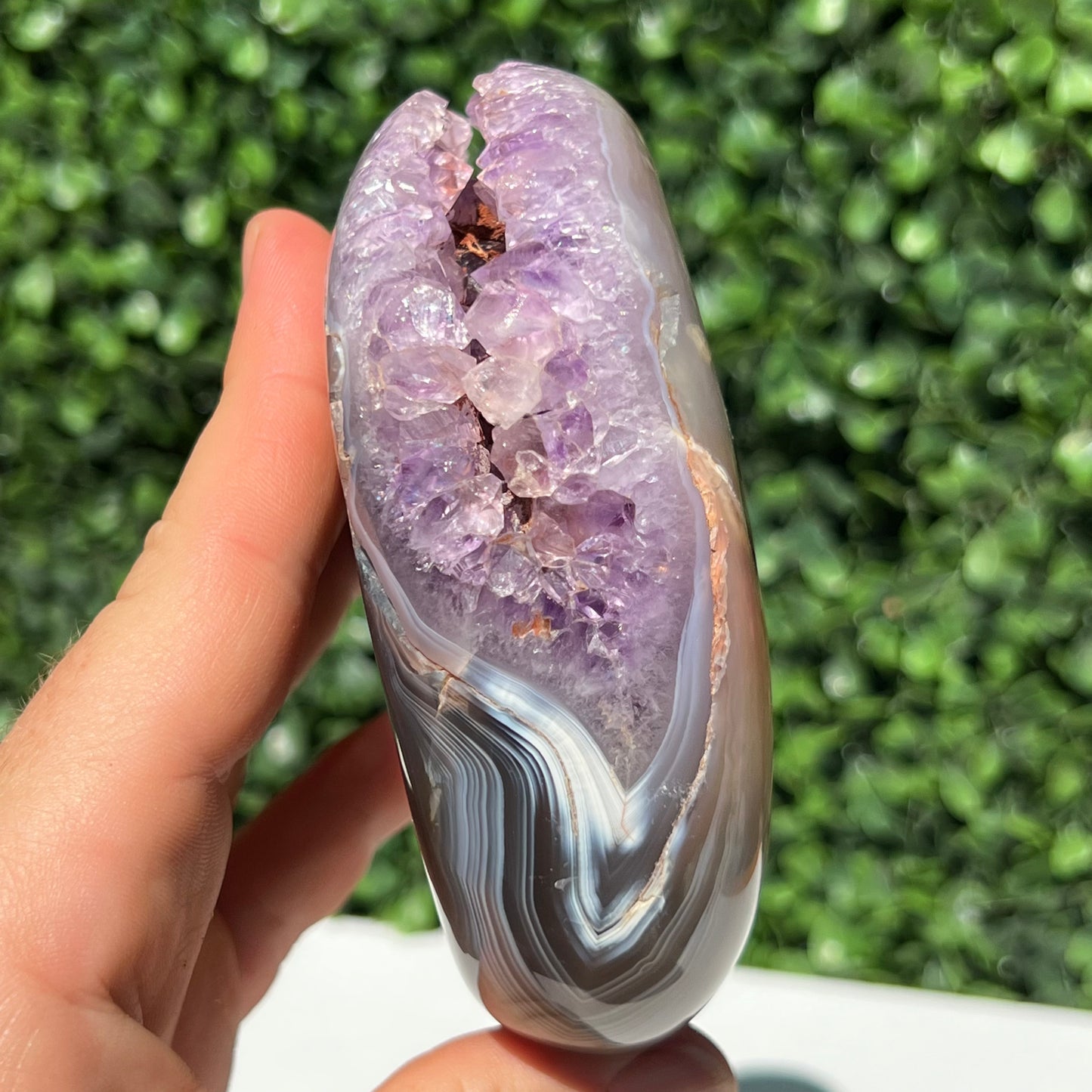 Orca Agate Amethyst Free Form