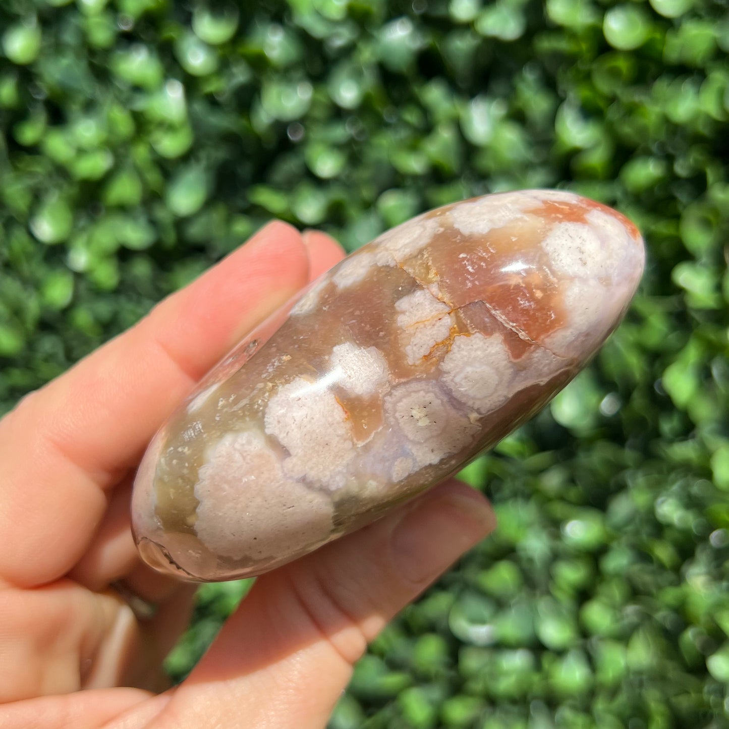 Flower Agate Heart