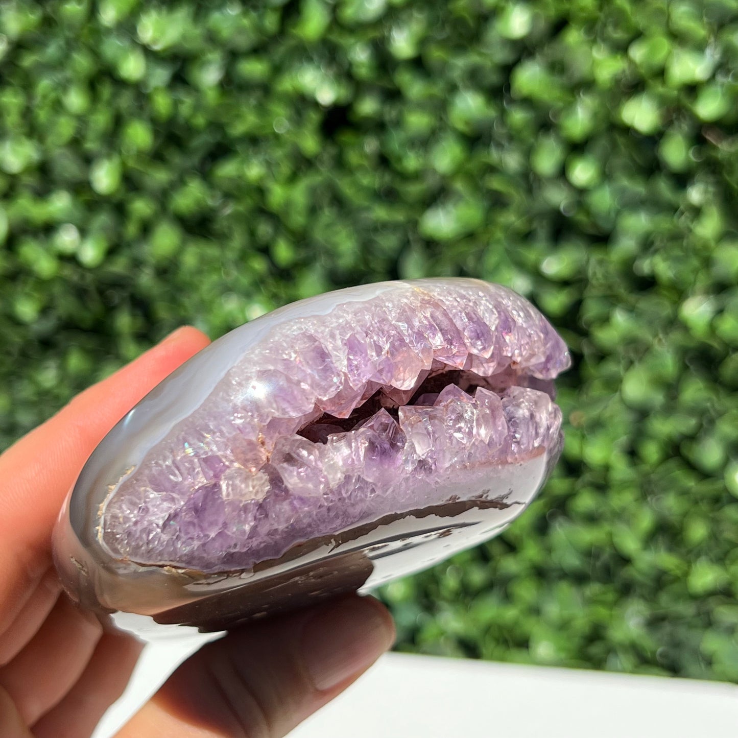 Orca Agate Amethyst Free Form