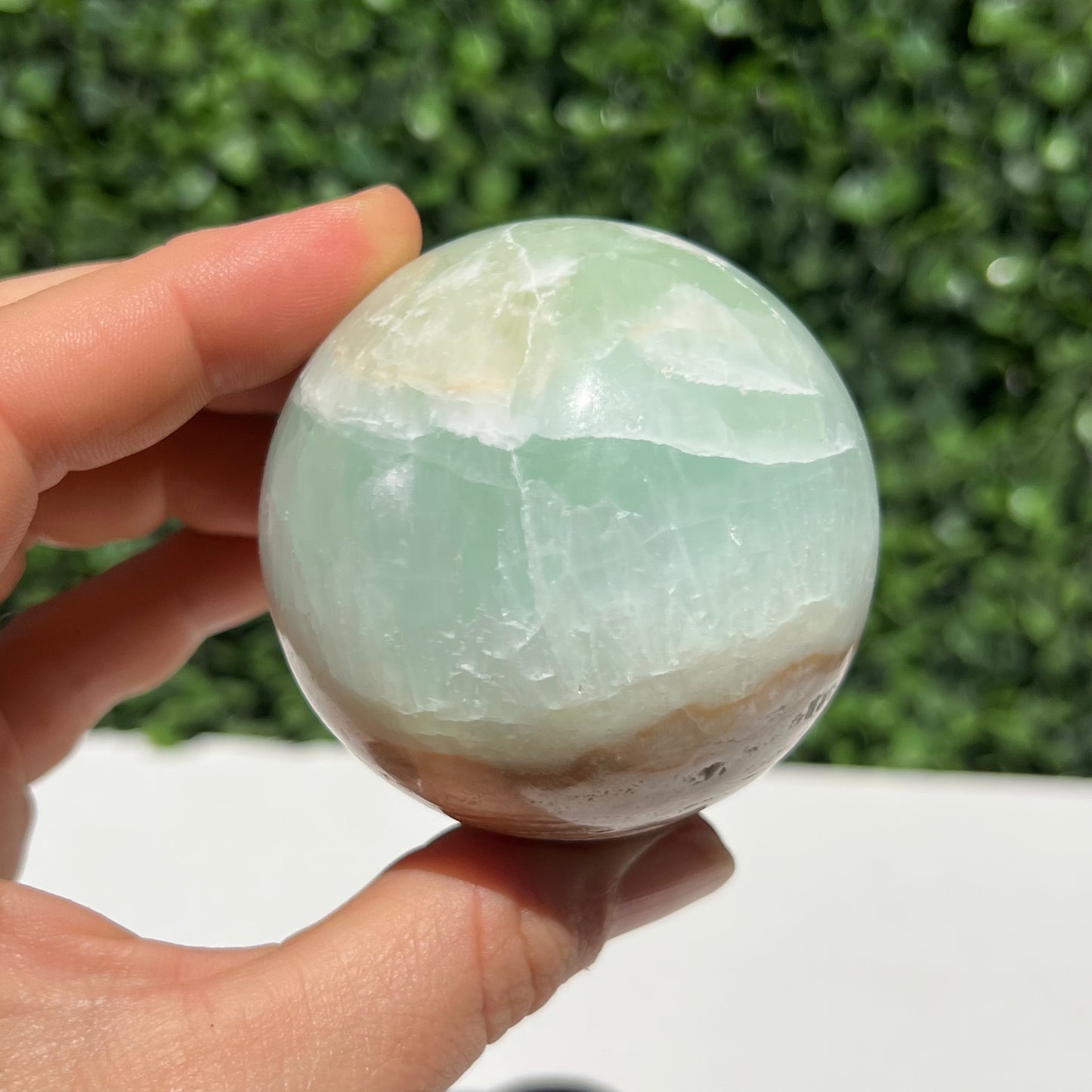 Pistachio Calcite Sphere