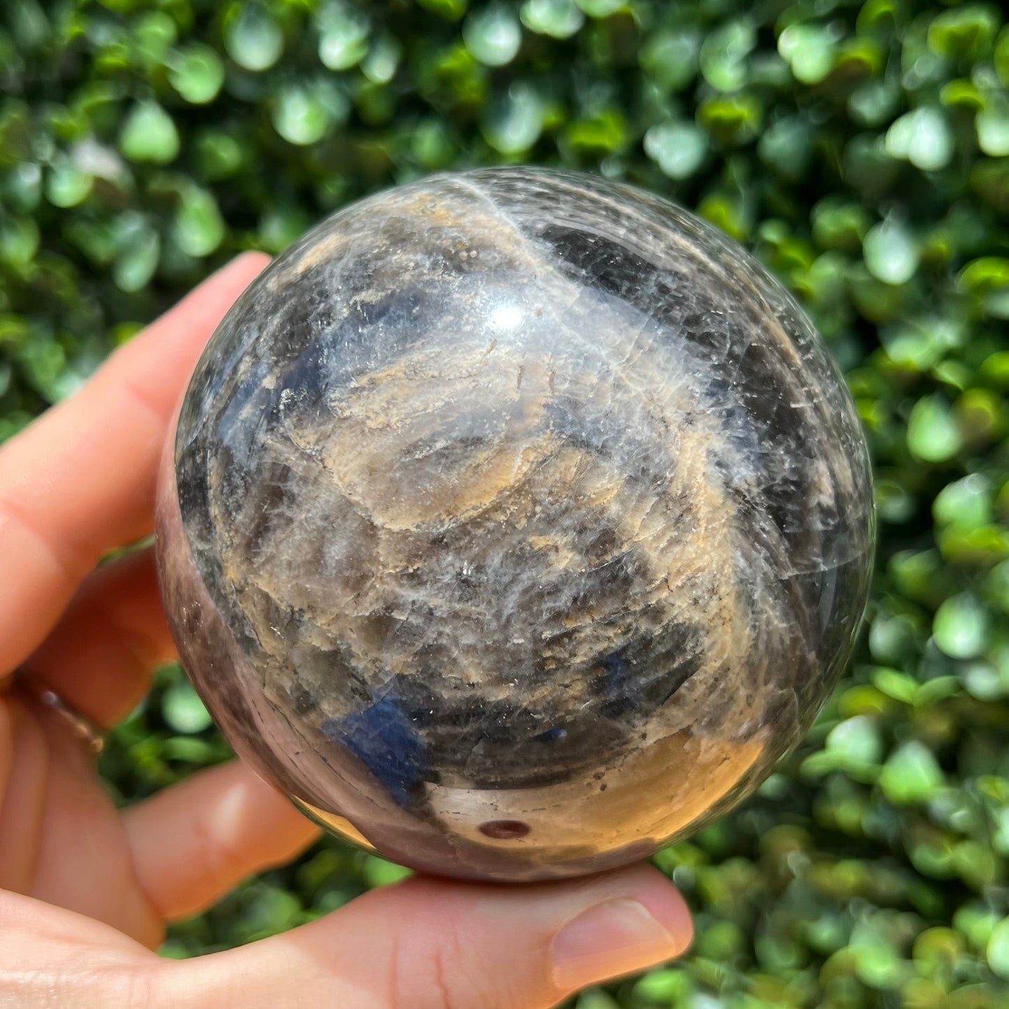 Black Moonstone Sphere