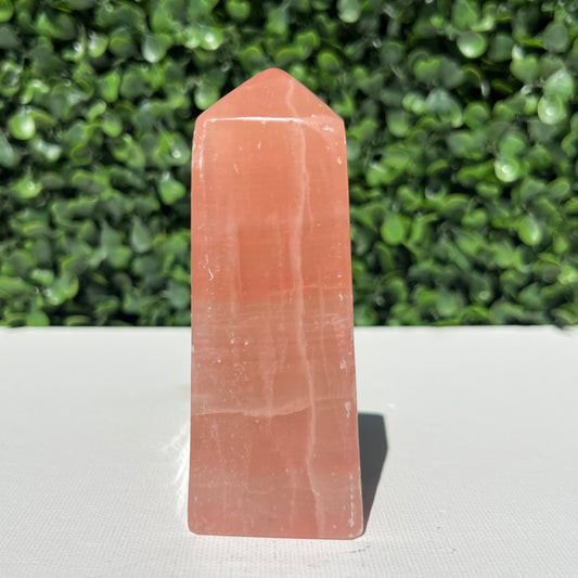 Strawberry Calcite Obelisk