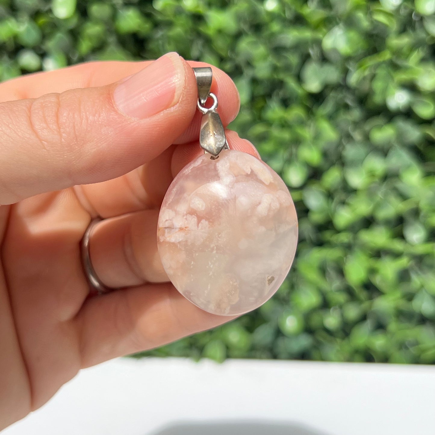 Flower Agate Pendant
