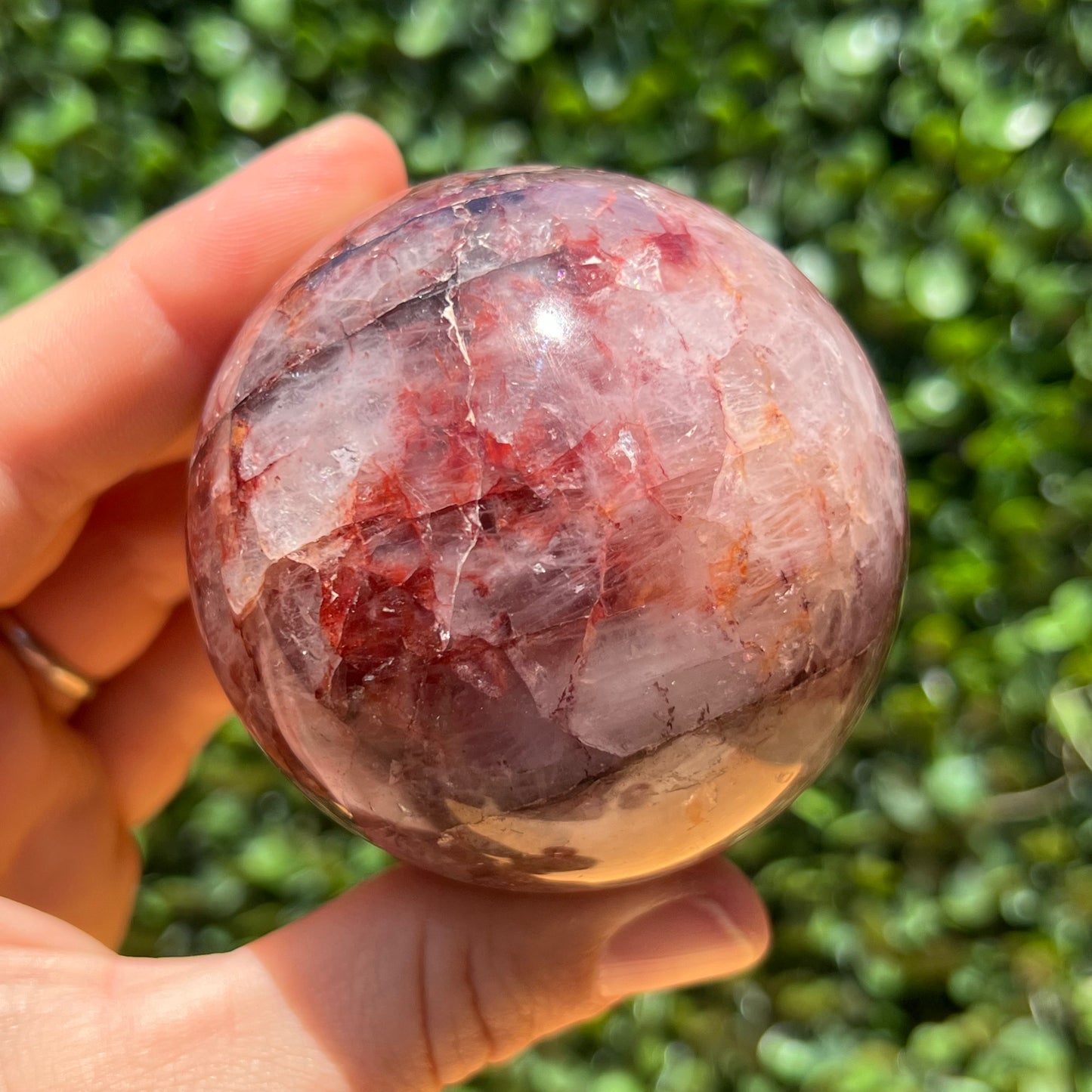 Fire Quartz Sphere