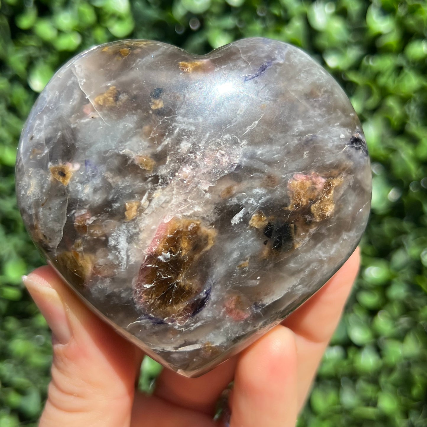 Lepidolite Mix Heart