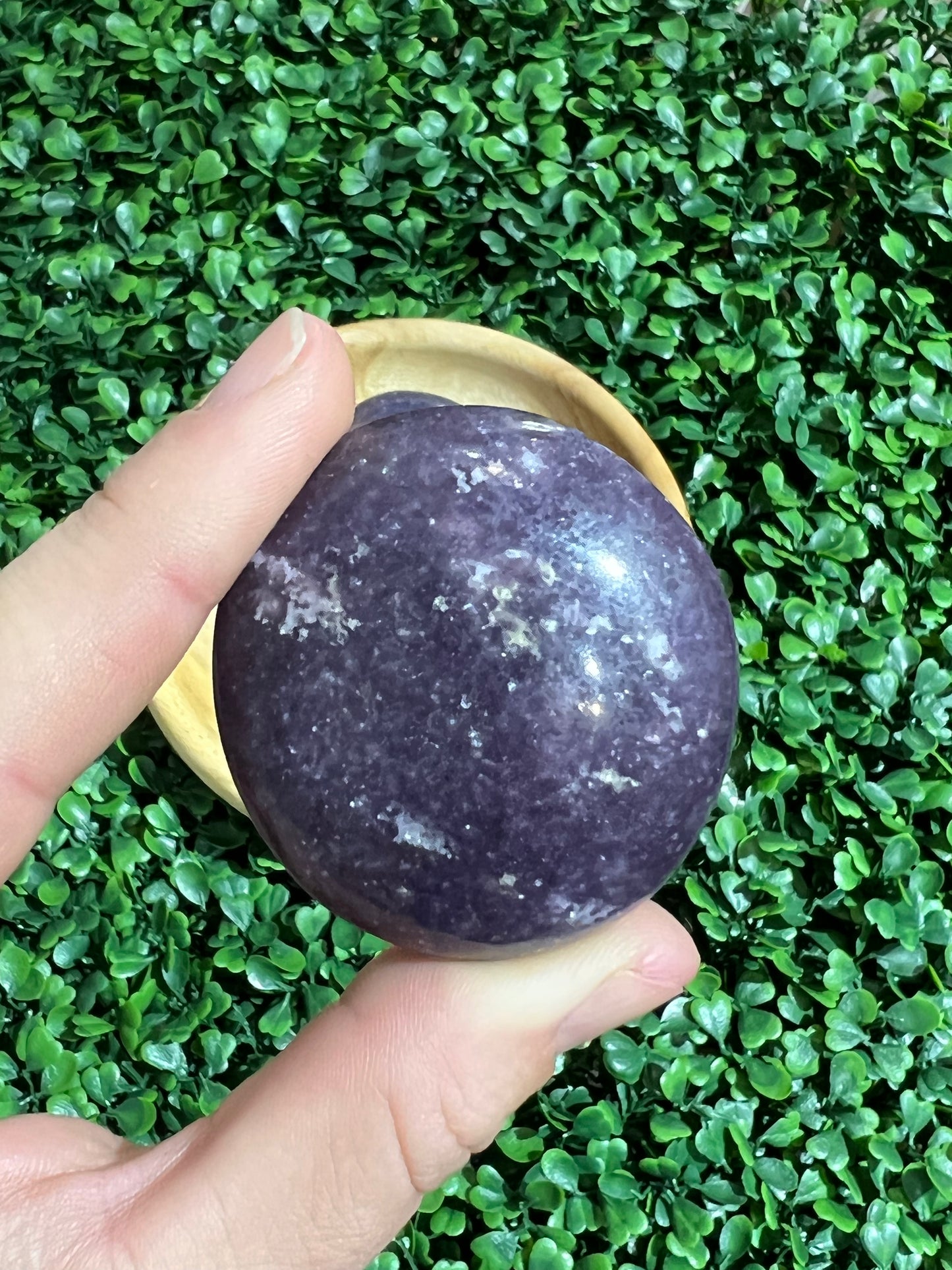 Lepidolite Palm Stone’s