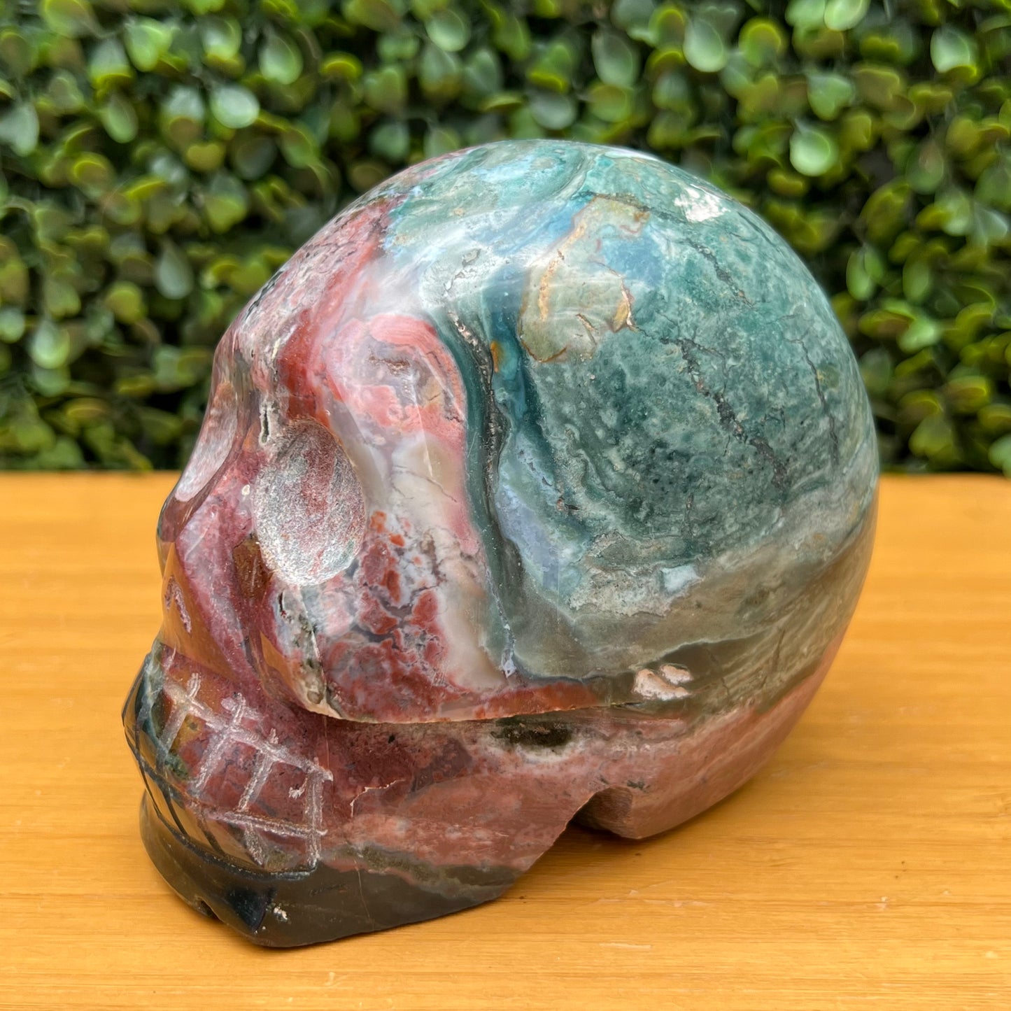 Ocean Jasper Skull