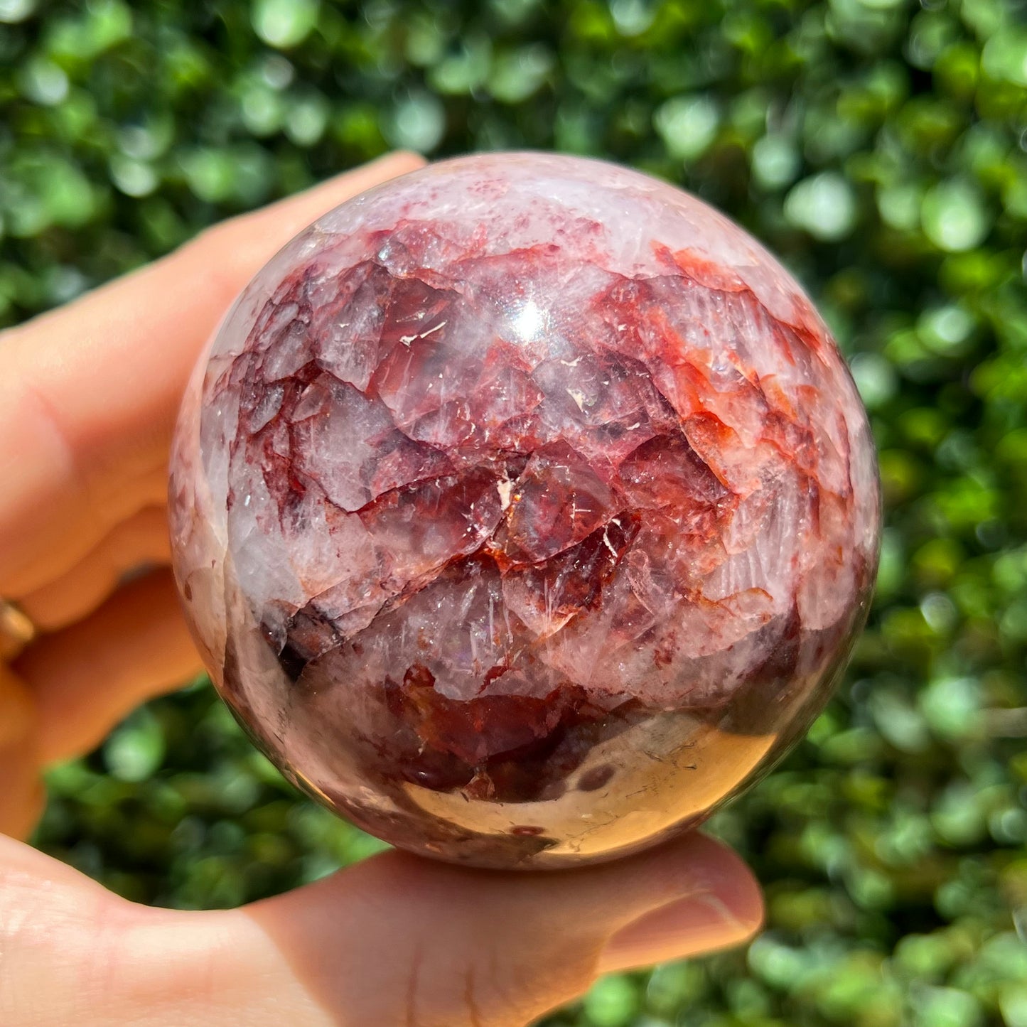 Fire Quartz Sphere
