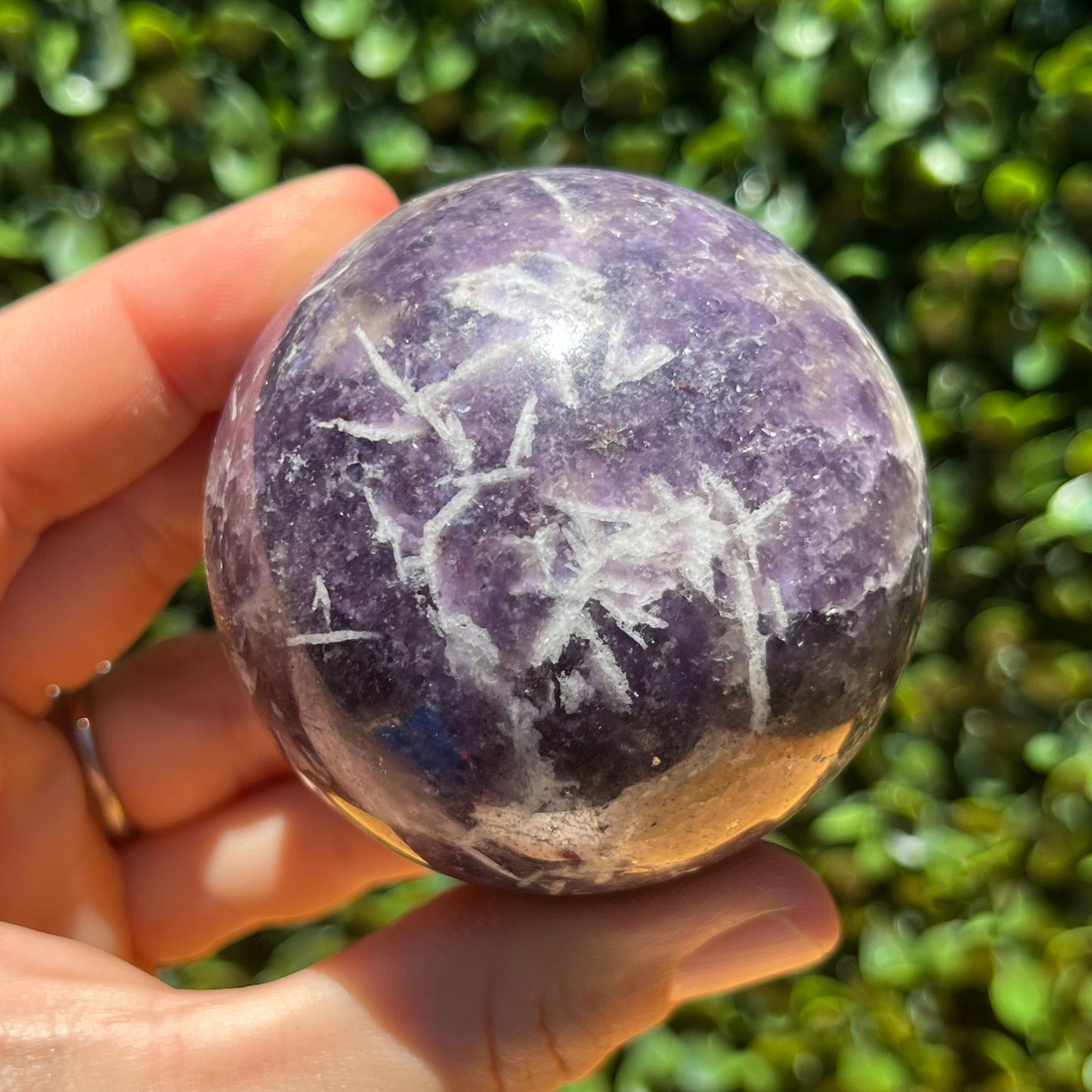 Lepidolite Sphere