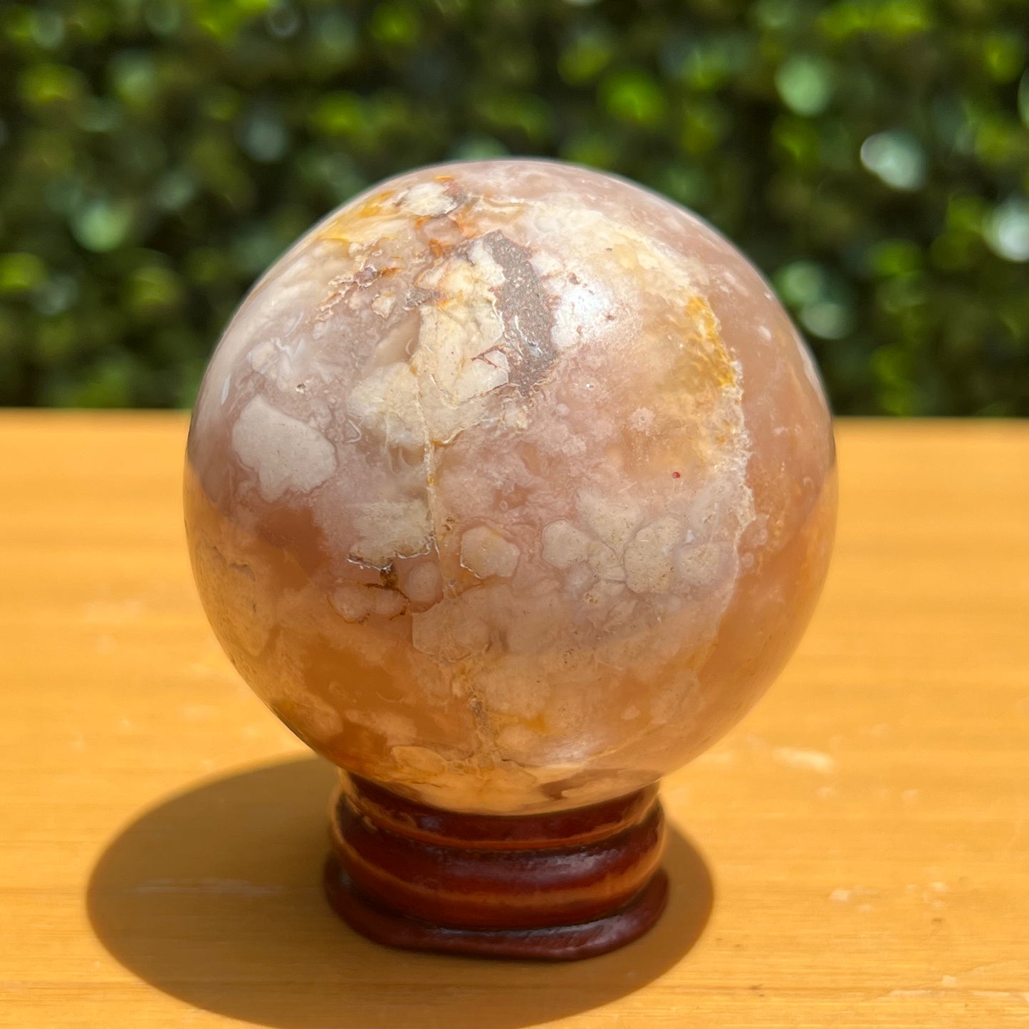 Flower Agate Sphere