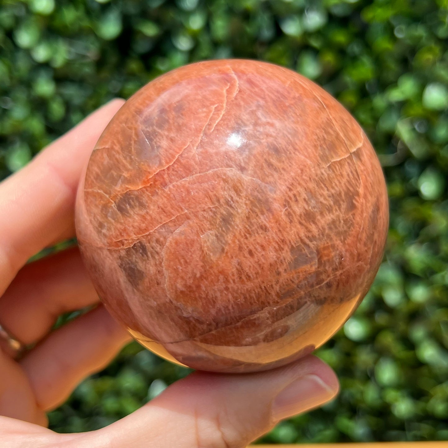 Peach Moonstone Sphere