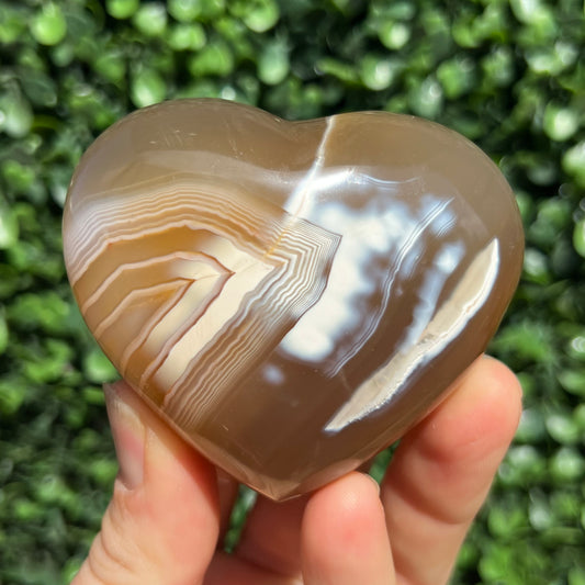 Orca Agate Heart