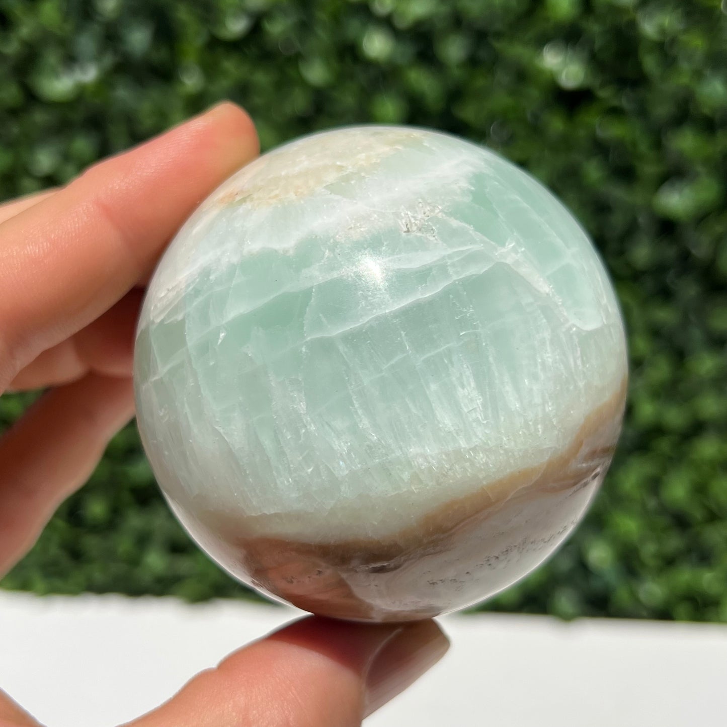 Pistachio Calcite Sphere