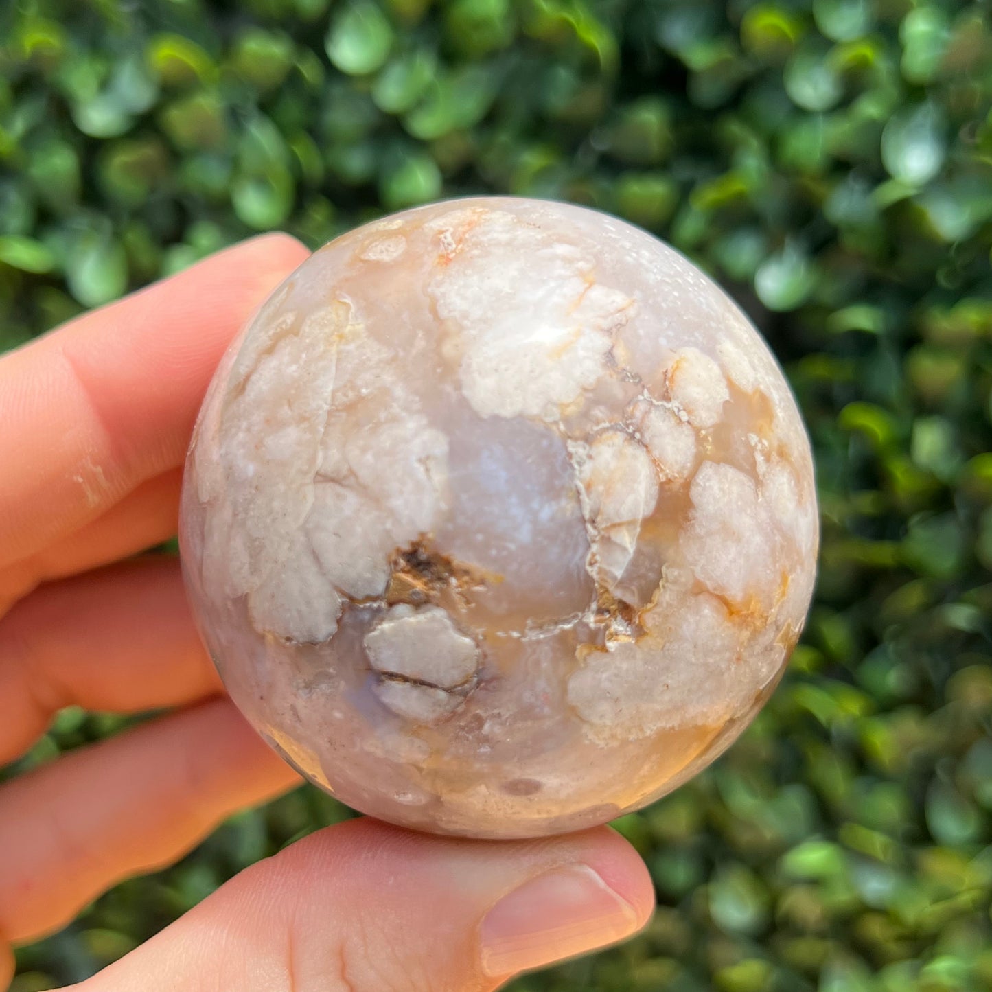 Flower Agate Sphere