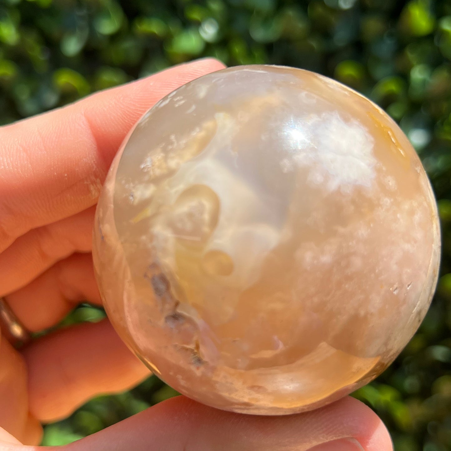 Flower Agate Sphere