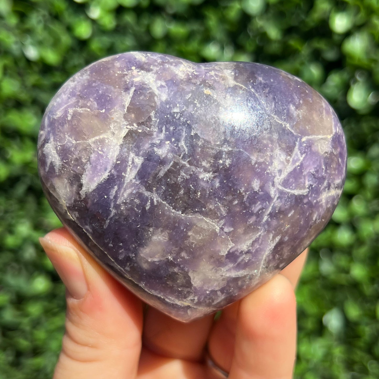Lepidolite Unicorn Stone Heart