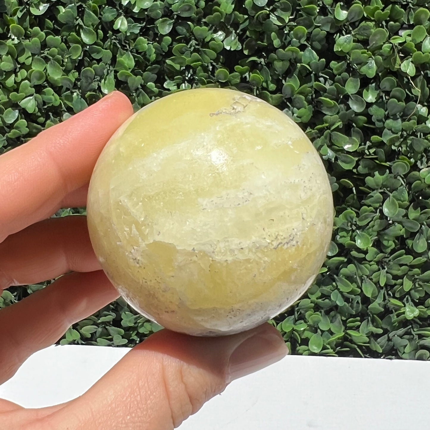 Golden Calcite Crystal Sphere