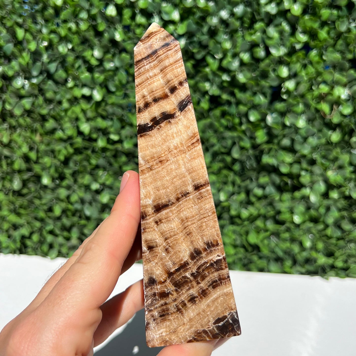 Chocolate Calcite Obelisk