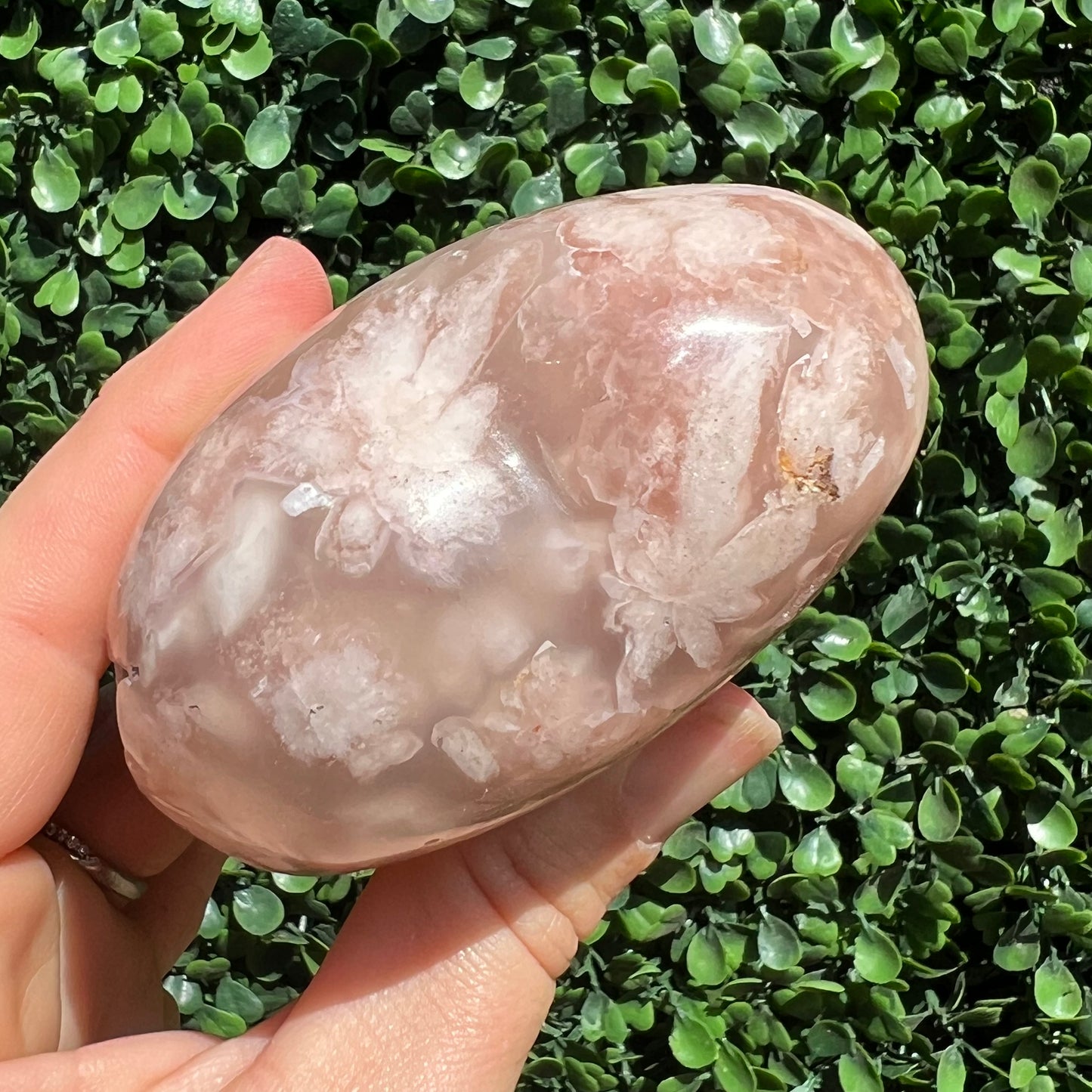 Flower Agate Heart