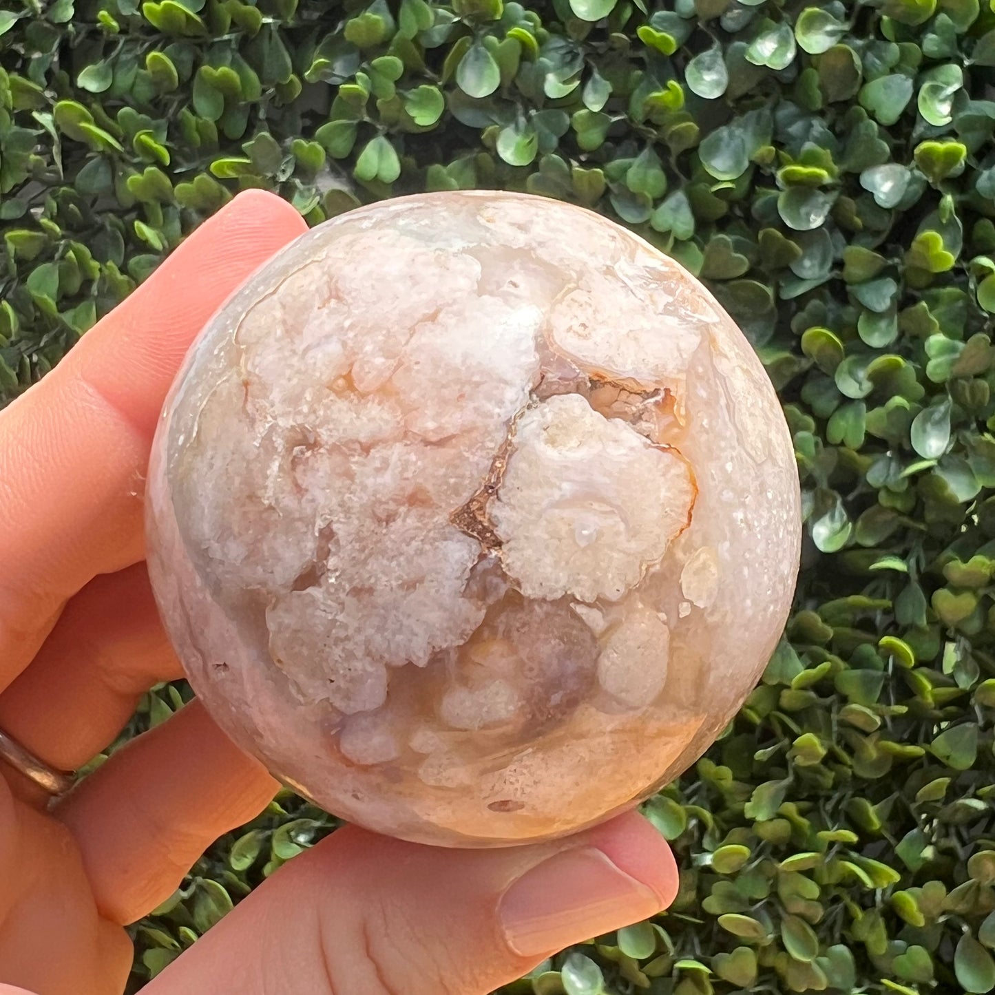 Flower Agate Sphere