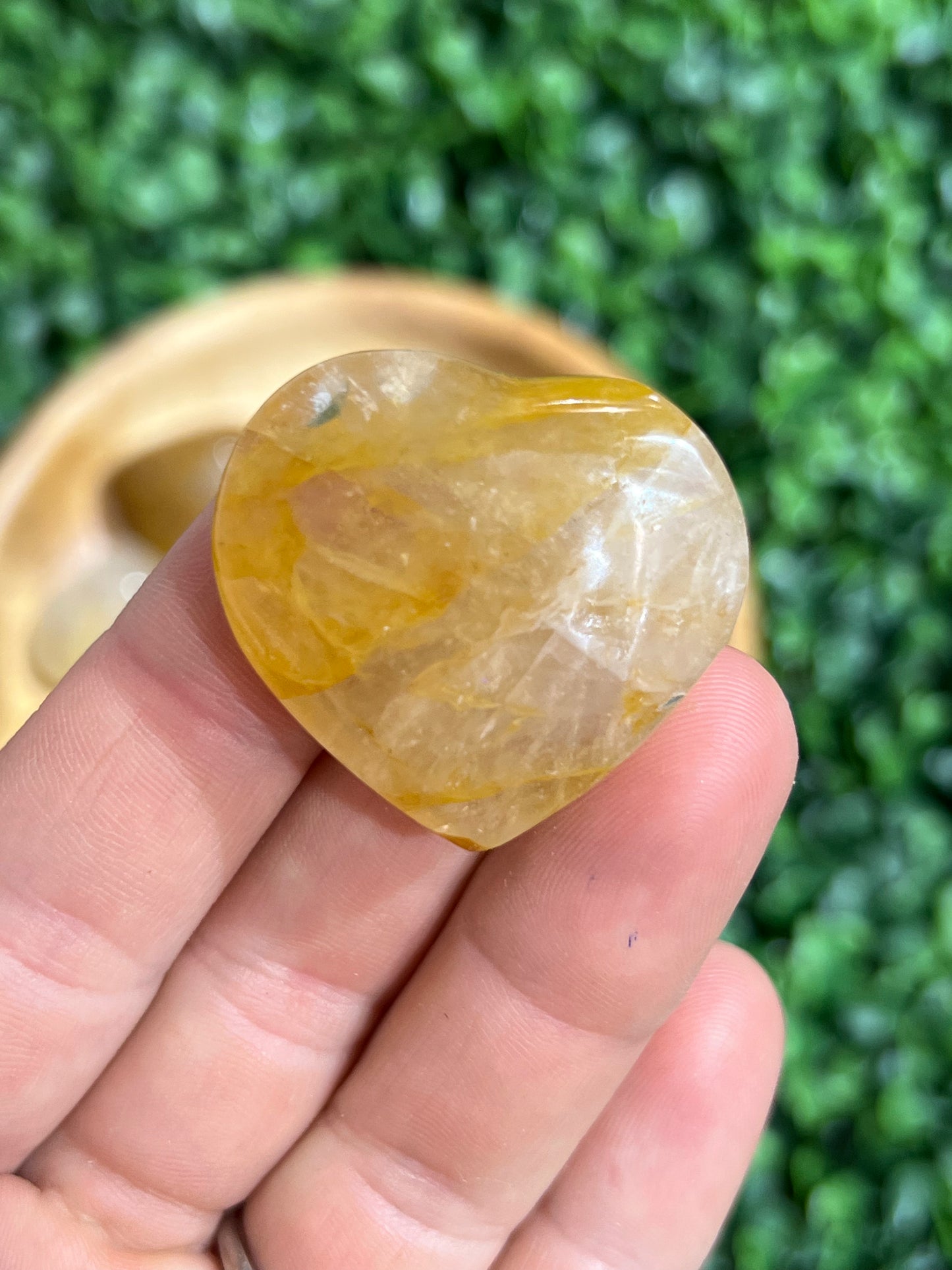 Golden Healer Quartz Heart’s Small