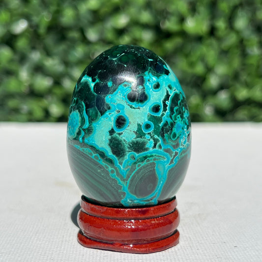 Chrysocolla Malachite Egg