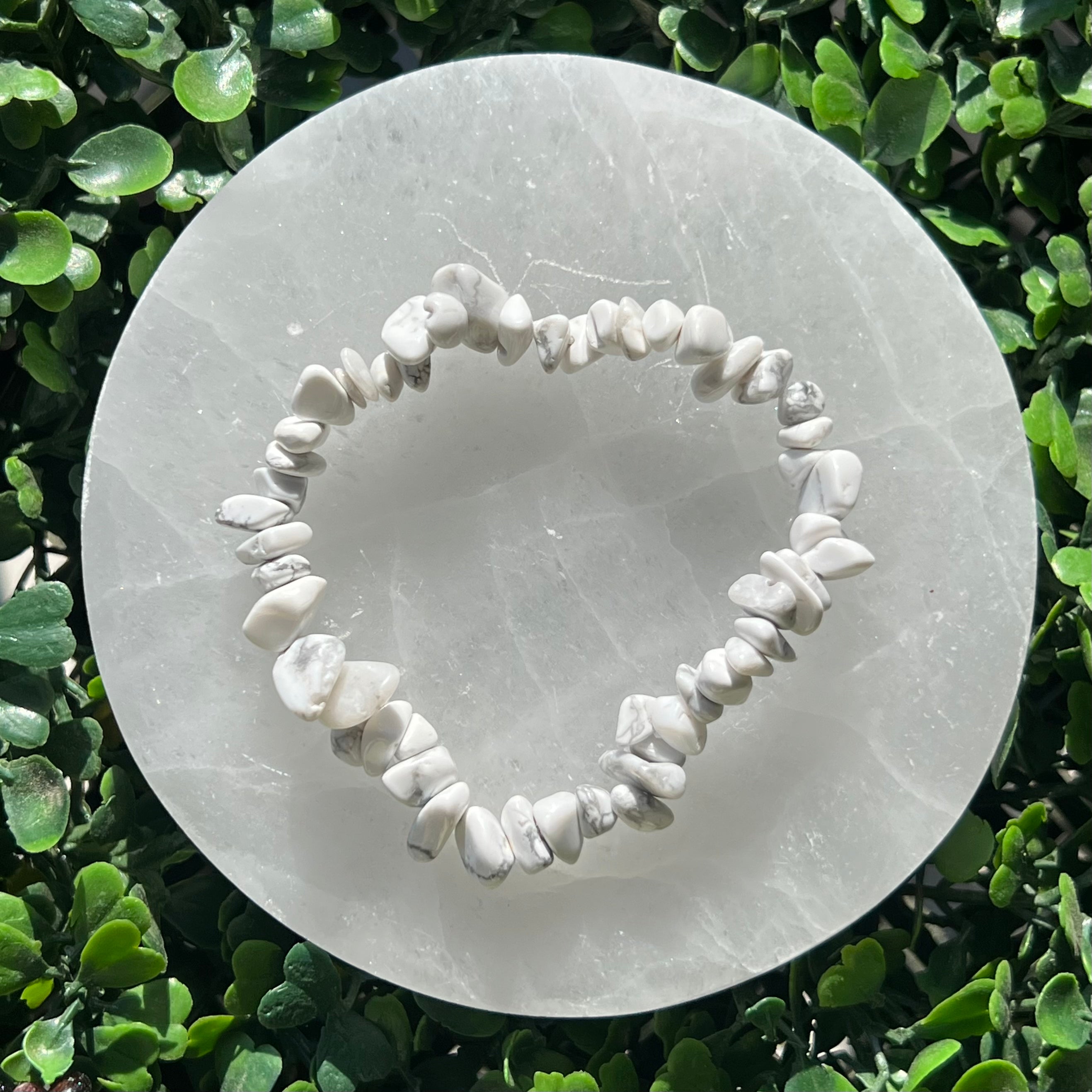 Howlite Chip Bracelet’s – The Crystal Society Pty Ltd