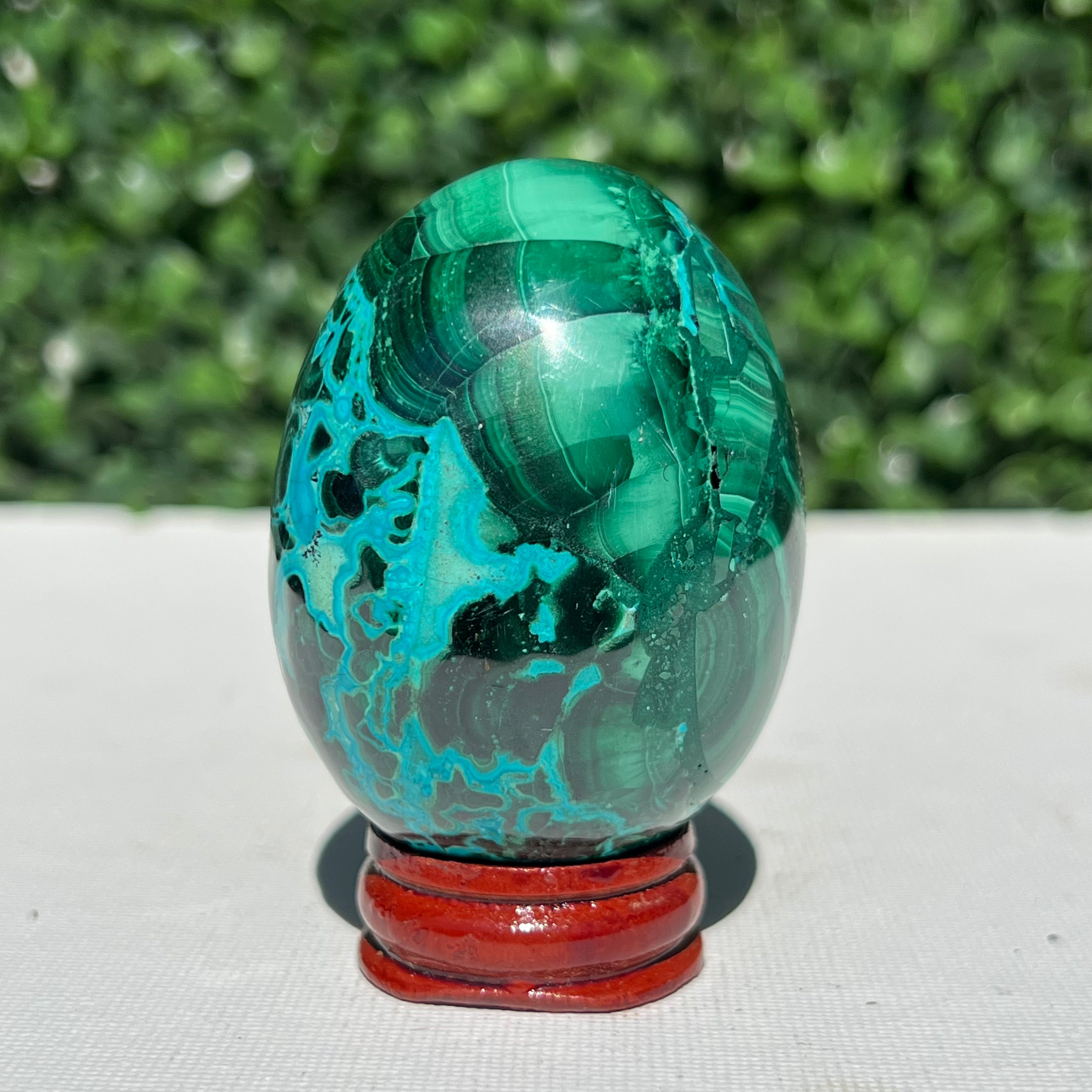 Malachite top egg