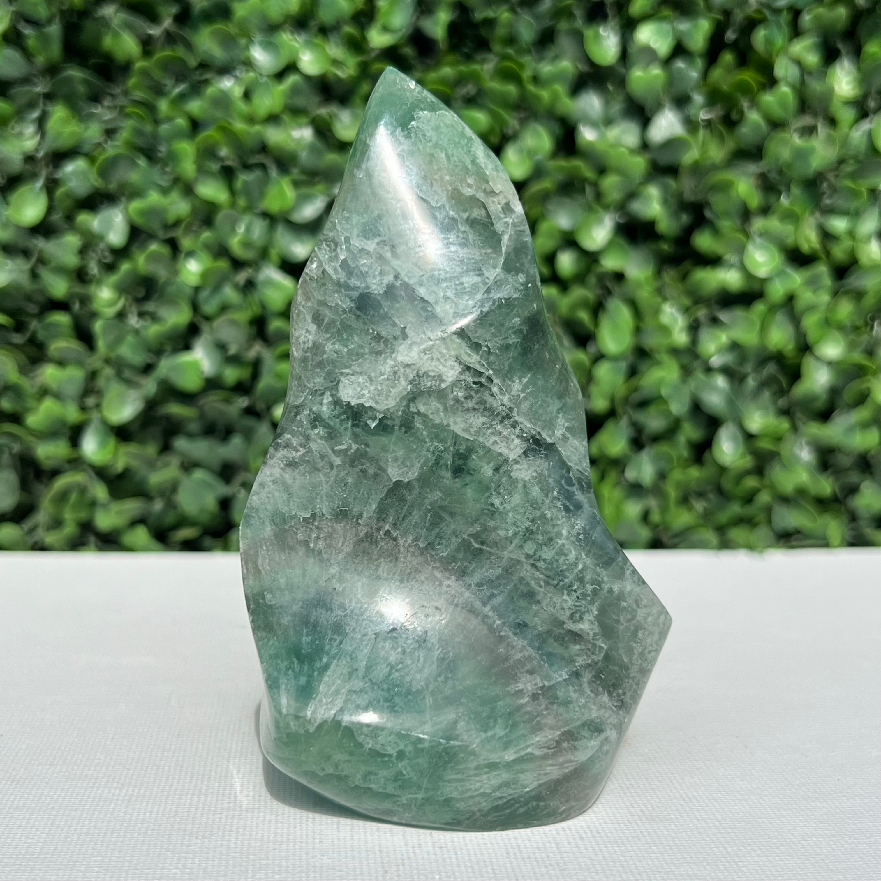 Jelly Green Fluorite Tower // Fluorite Mineral // Polished Fluorite // offers Metaphysical Crystal // Village Silversmith