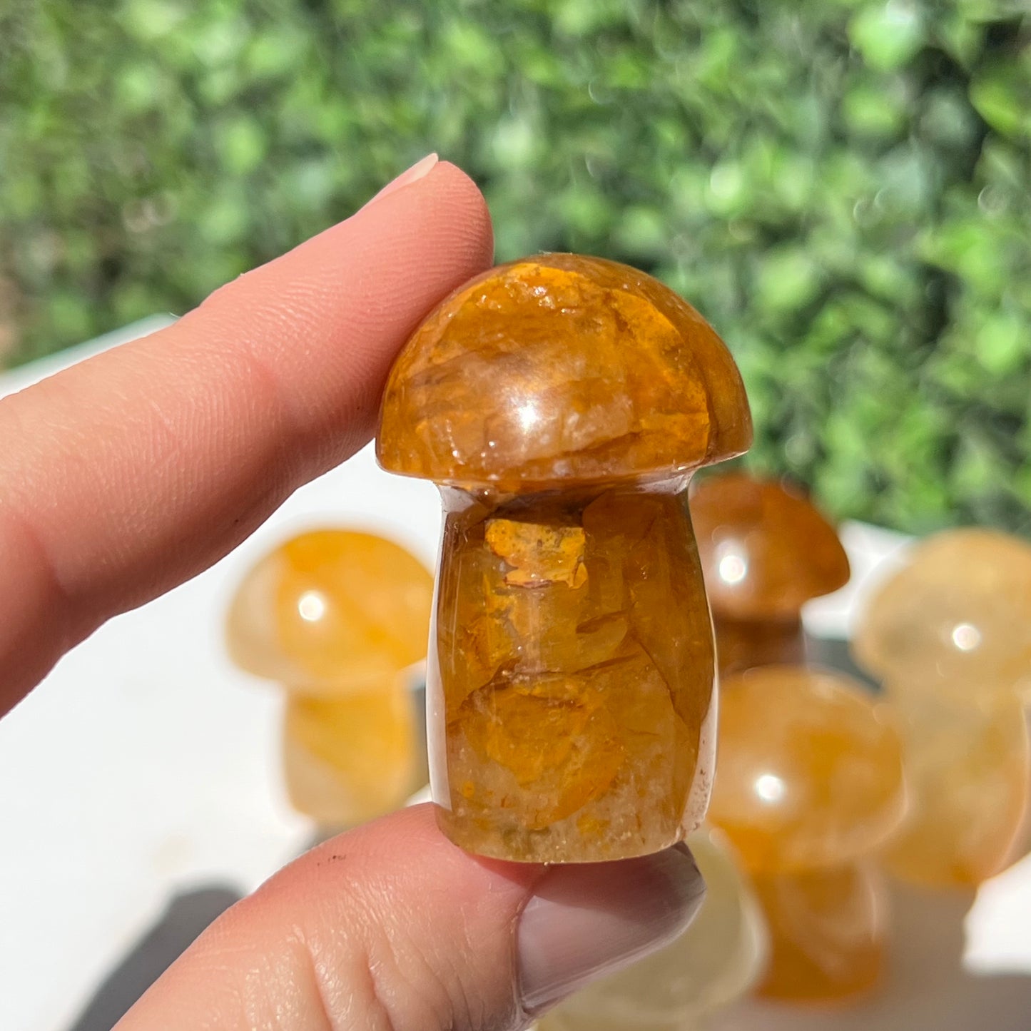Golden Healer Quartz Small Mushroom’s