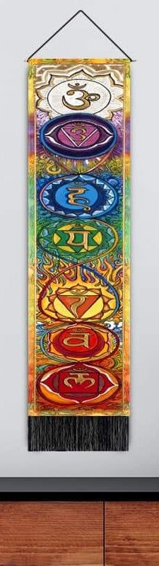 Wall Tapestry Chakras Symbols