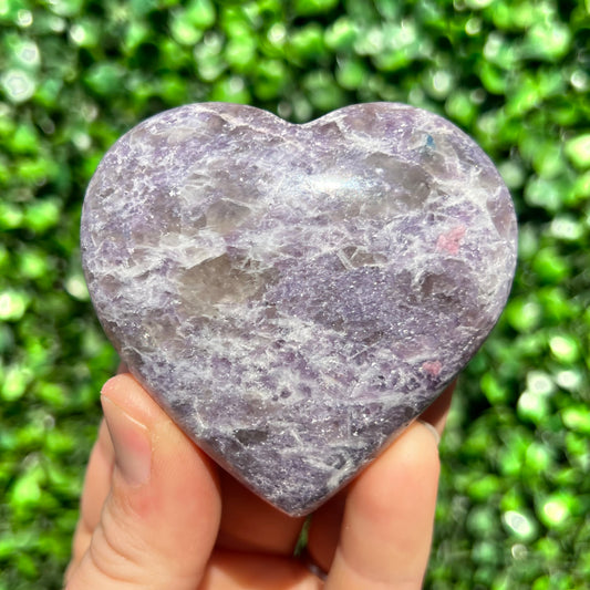 Lepidolite Unicorn Stone Heart