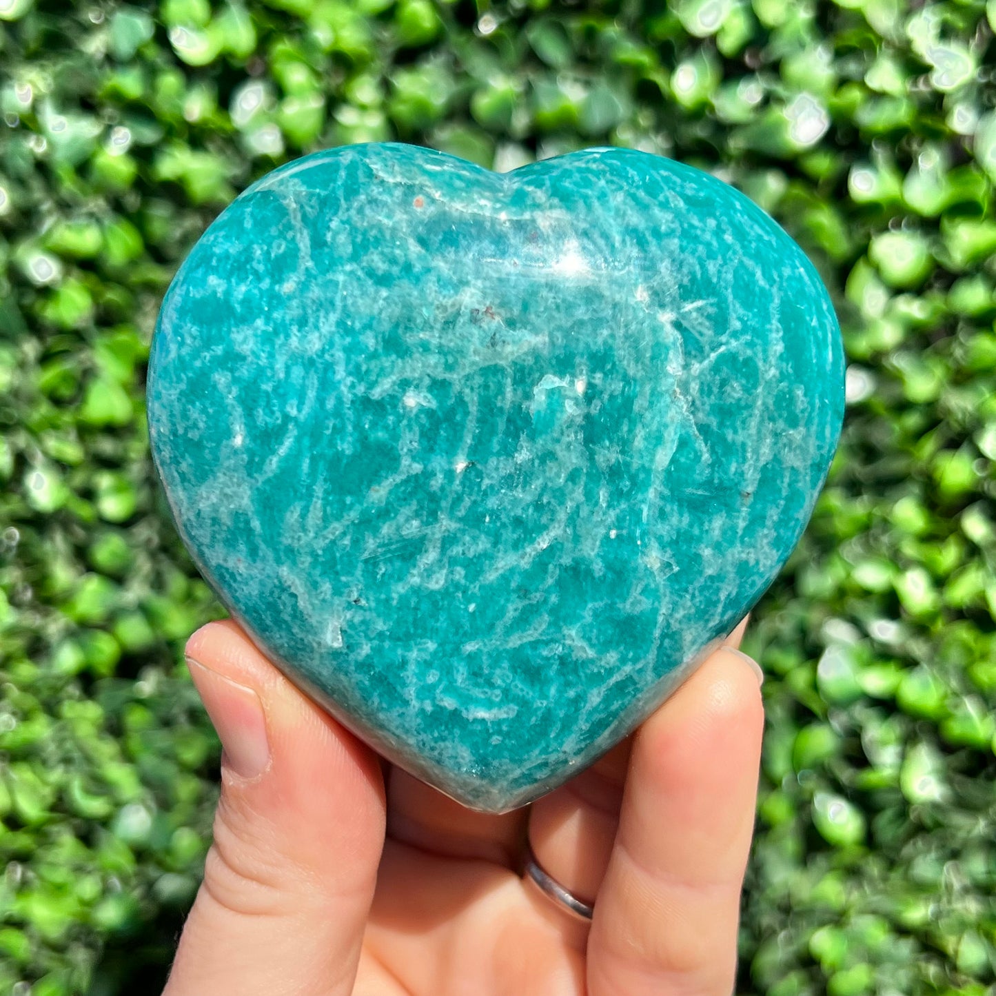 Amazonite Crystal Heart