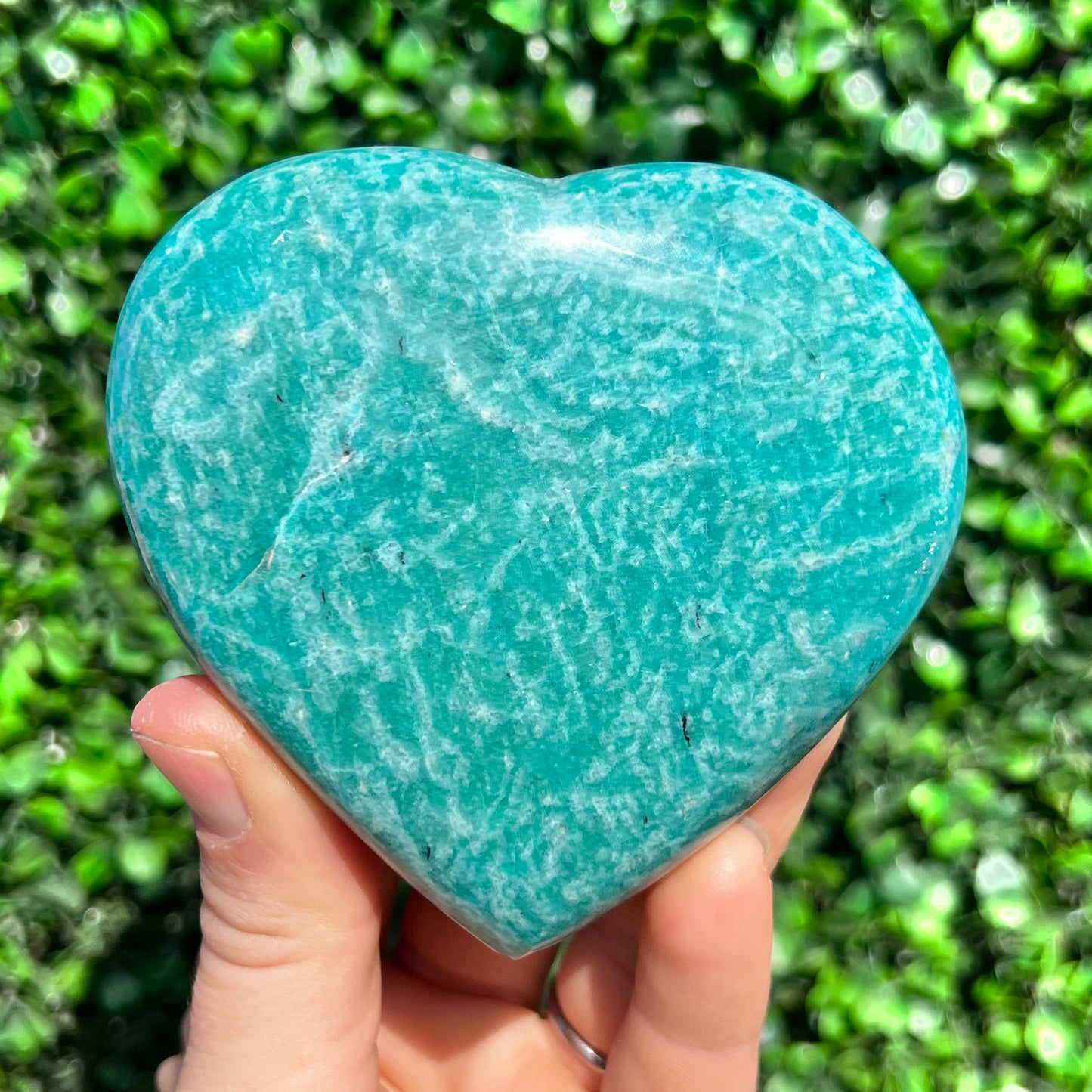 Amazonite Crystal Heart
