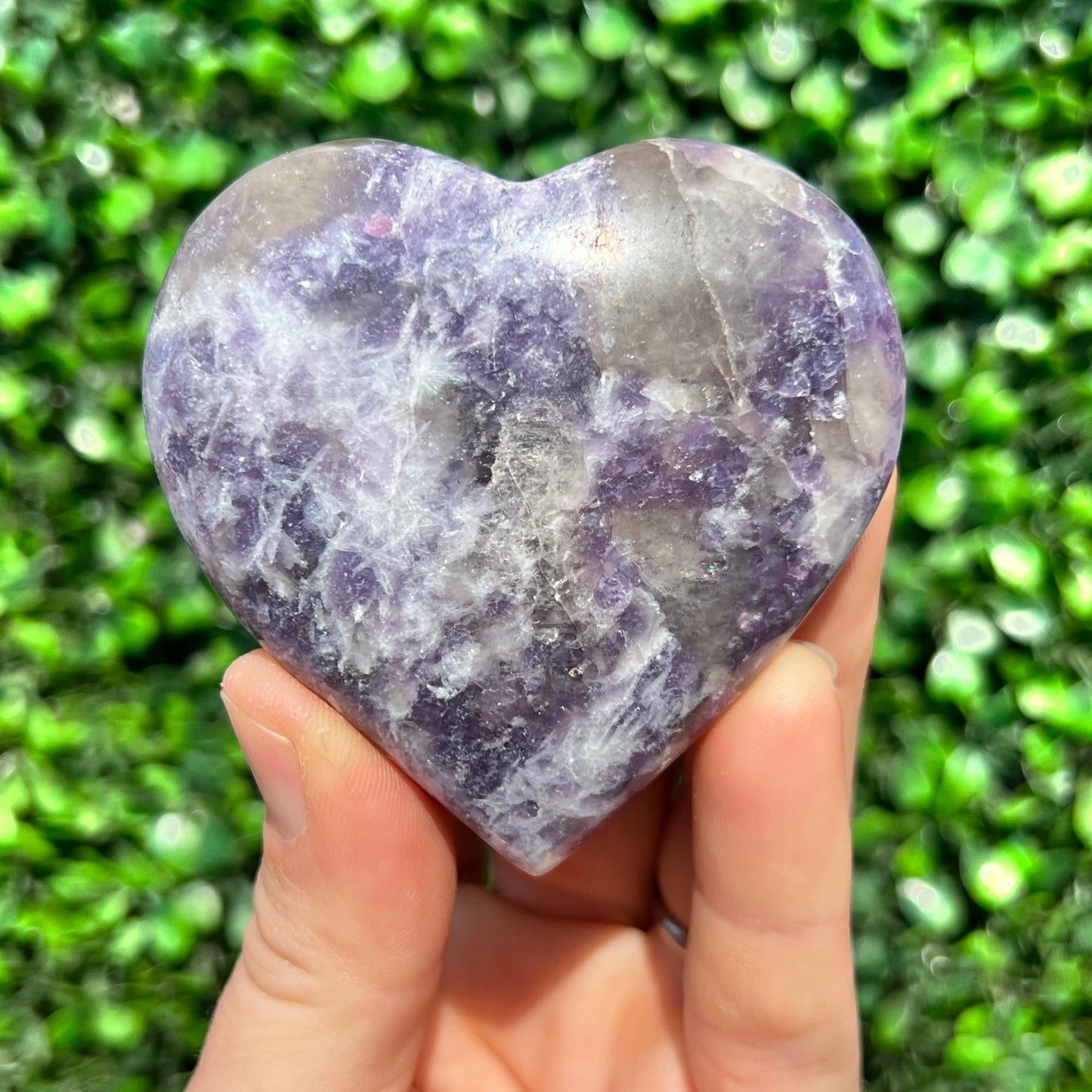 Lepidolite Unicorn Stone Heart