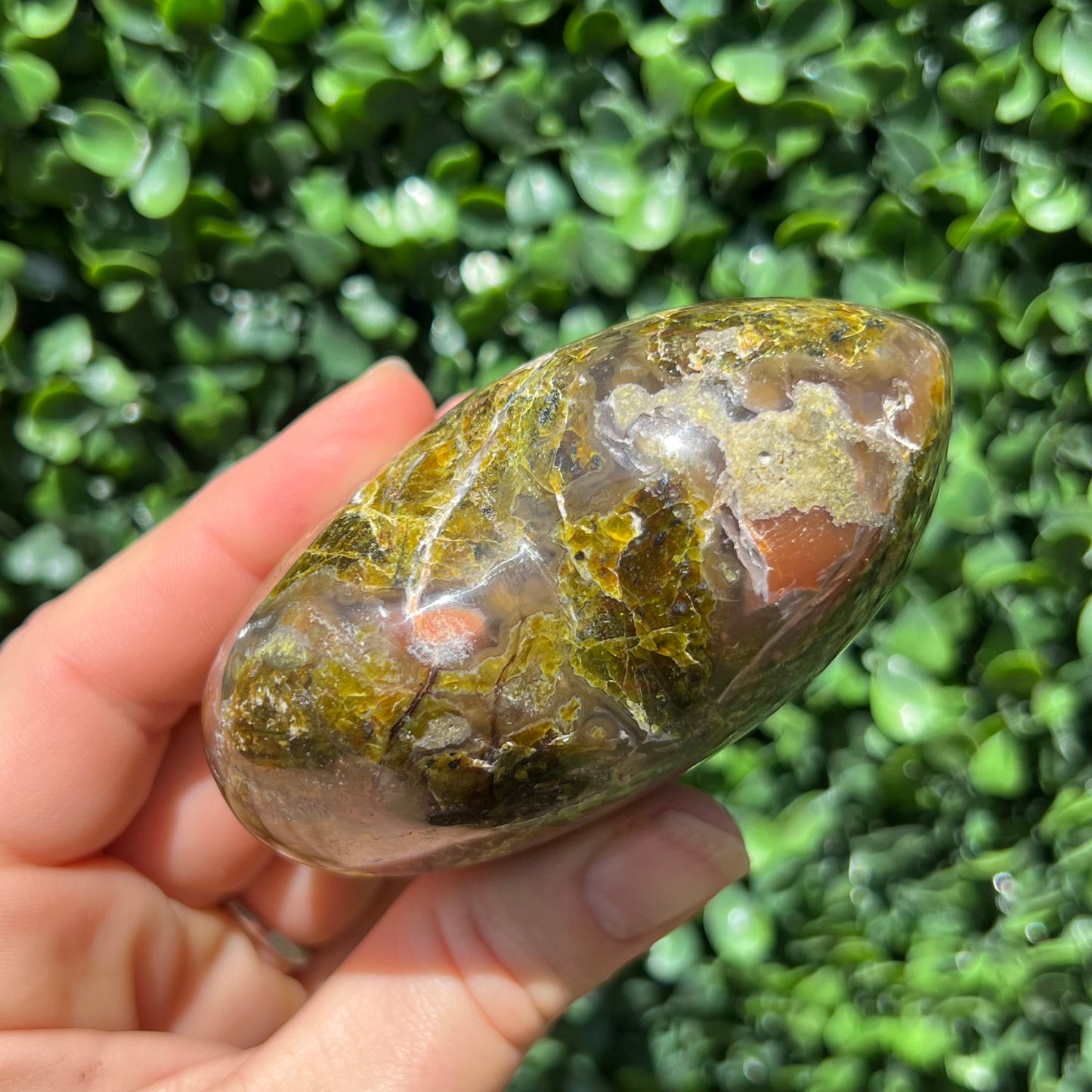 Kiwi Opal Heart