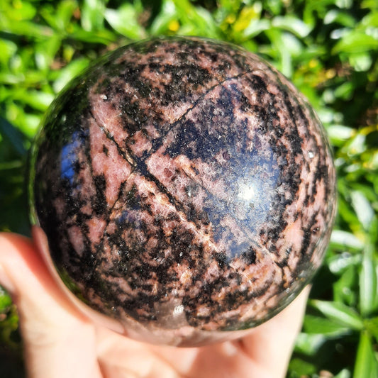 Rhodonite Sphere