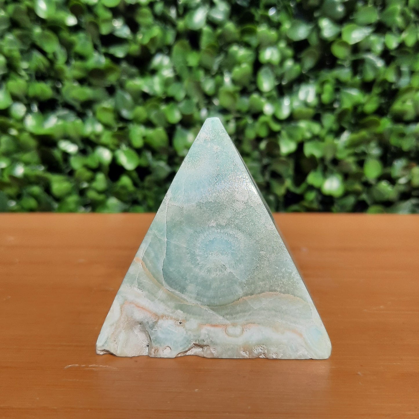 Blue Aragonite Pyramid