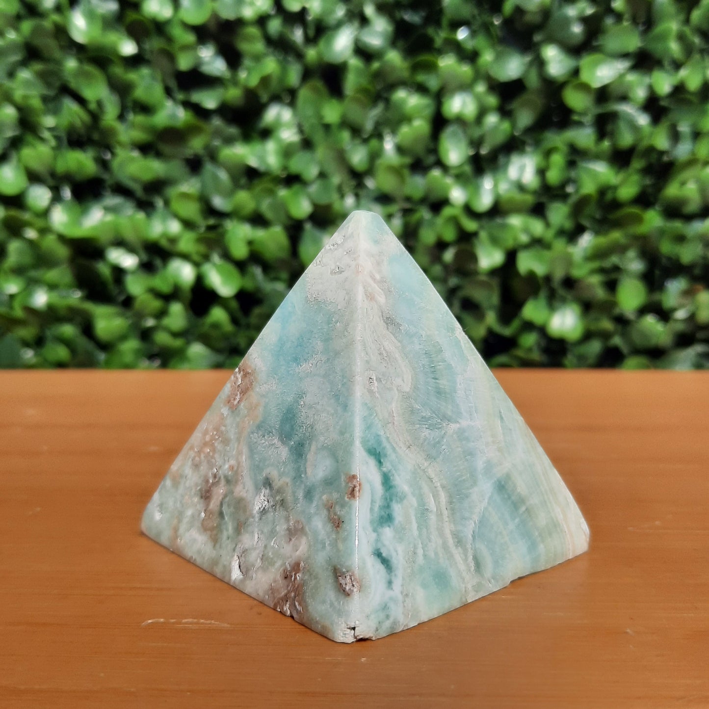 Blue Aragonite Pyramid