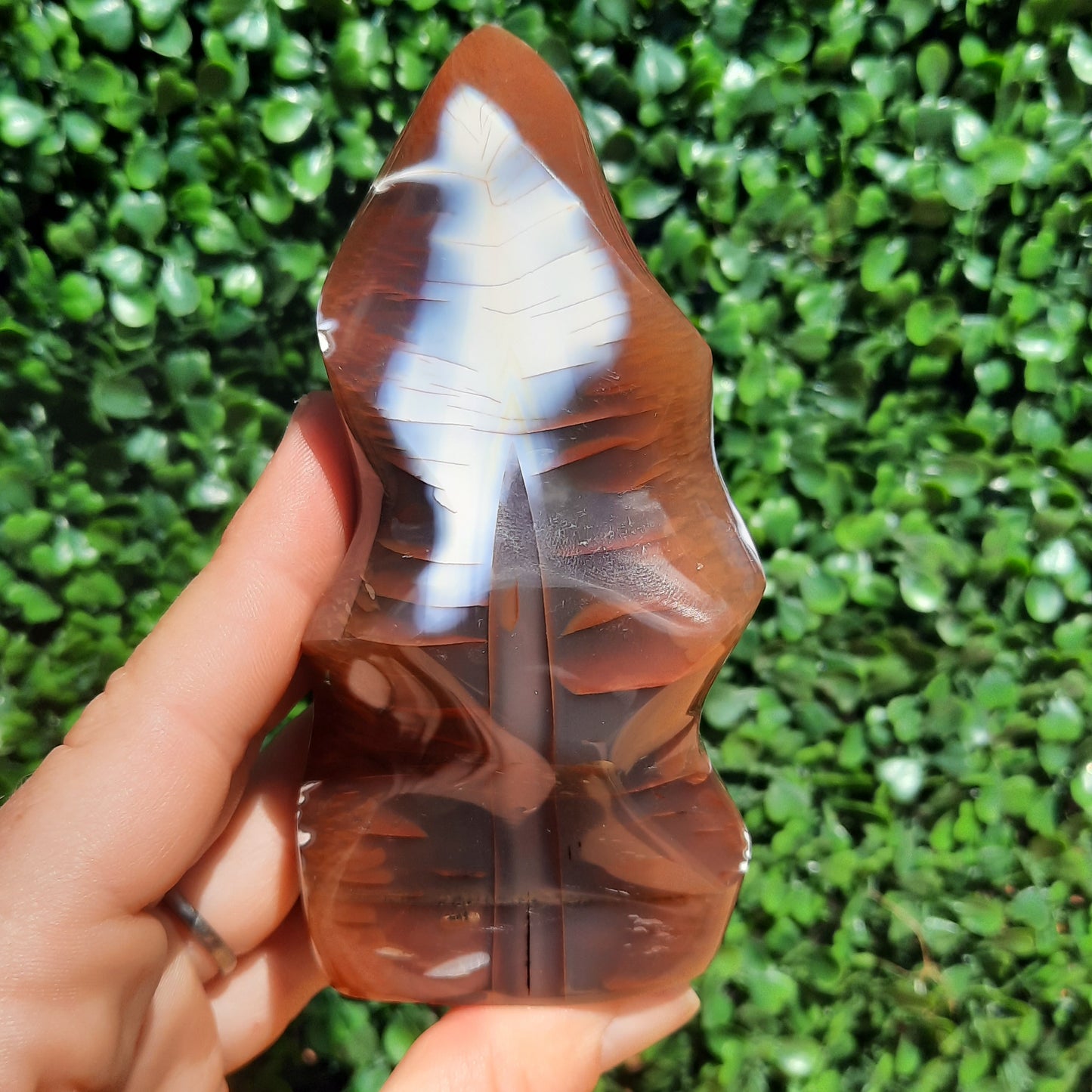 Red Orca Agate Flame