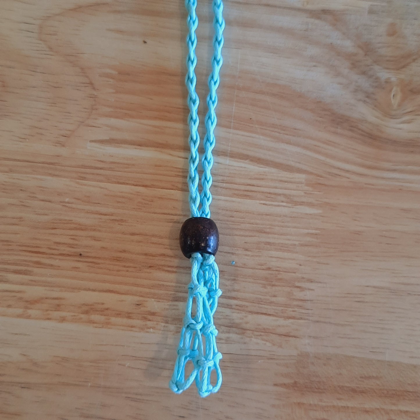 Macrame Crystal Pouch Necklace's