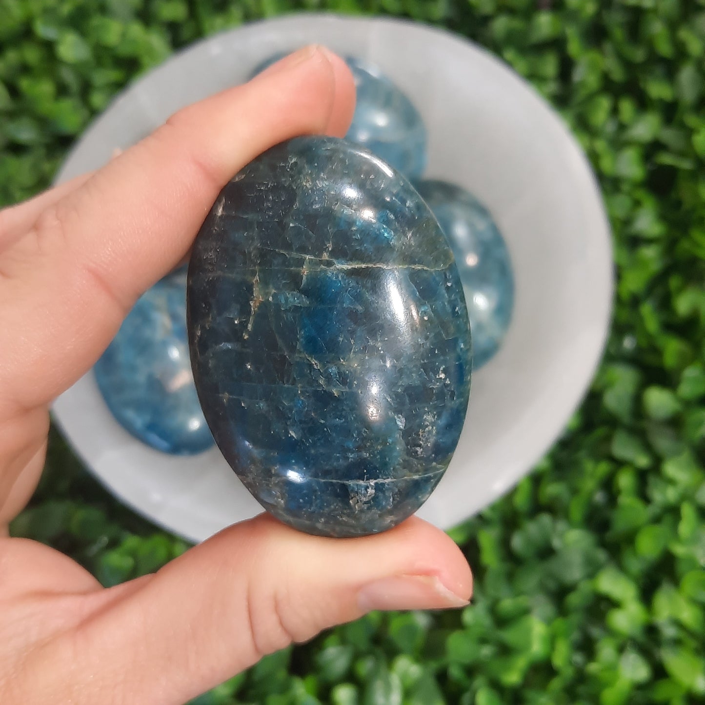 Blue Apatite Palm Stone’s