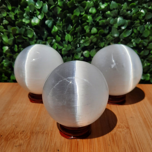 Selenite / Satin Spar Sphere 60mm